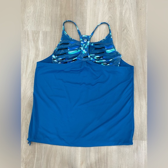 PTP-18”-FABLETICS-Norwalk Tank-Bombay Blue/Impulse Print Blue - Picture 12 of 14